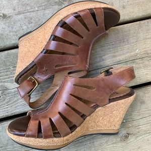 Brown Wedges size 7 Indigo by Clark’s